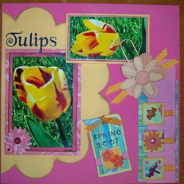 Spring Tulips for &quot;Use Your Swap&quot; Challenge