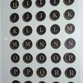 Old style typewriter letters 2 sheets only few missing.  FT