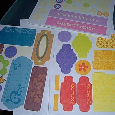 At least 20 sheets of die-cuts all kinds of embellies/colors