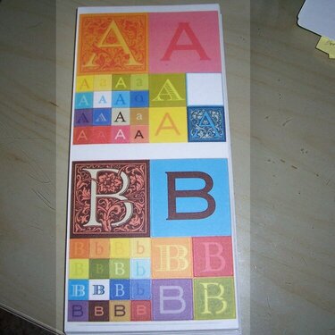 ABC monogram stickers (2 sets) not sure of brand