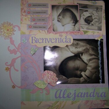 Bienvenida (welcome )Alejandra