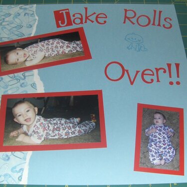 Jake rolls over!
