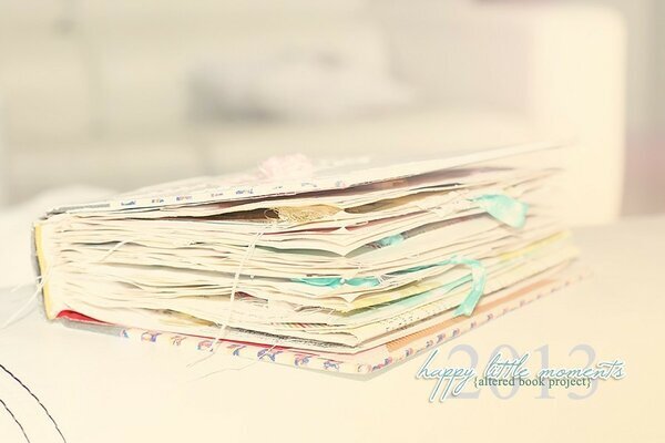 {happy little moments} 2013 altered book project
