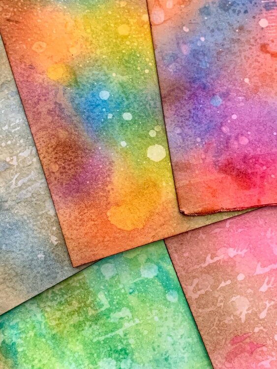 Layered Distress Ink Texture Backgrounds