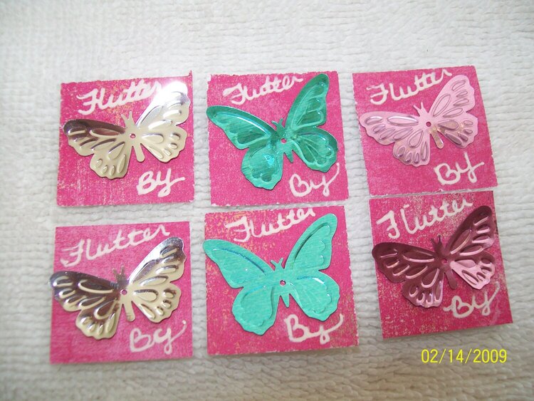 More Butterfly inchies