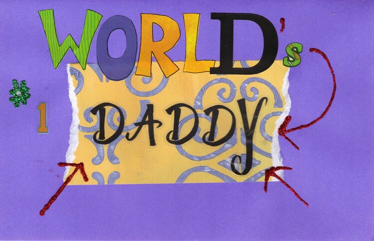 Father&#039;s Day Card with Help from Jessa )