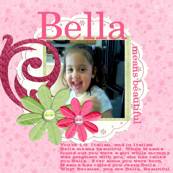 Bella means Beautiful