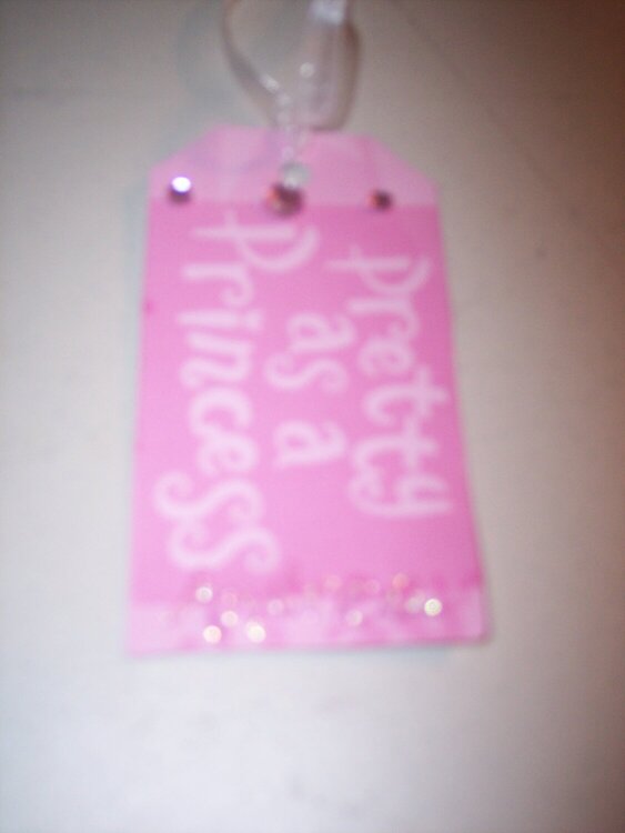My altered letter tag