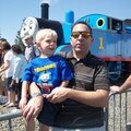 My son at the Thomas the Train event!