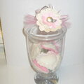 Valentine Jar with felt hearts