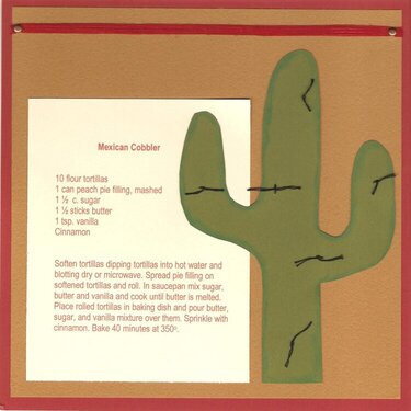 Mexican Cobbler Recipe Card