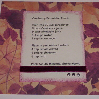 Cranberry Perculator Punch 6x6 Recipe