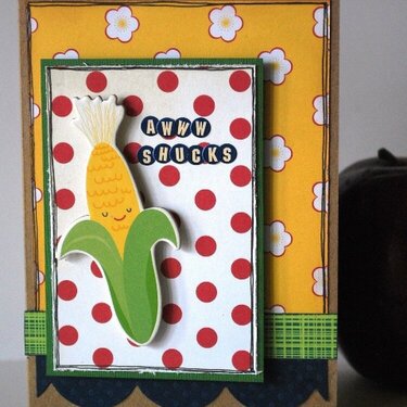 Corny Card Set PAPER POPPY March Kit