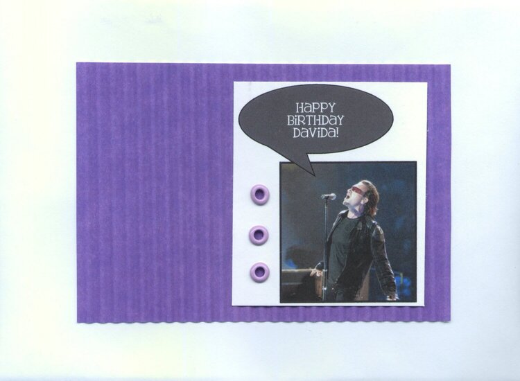 Coordinating Envelope for U2 Card