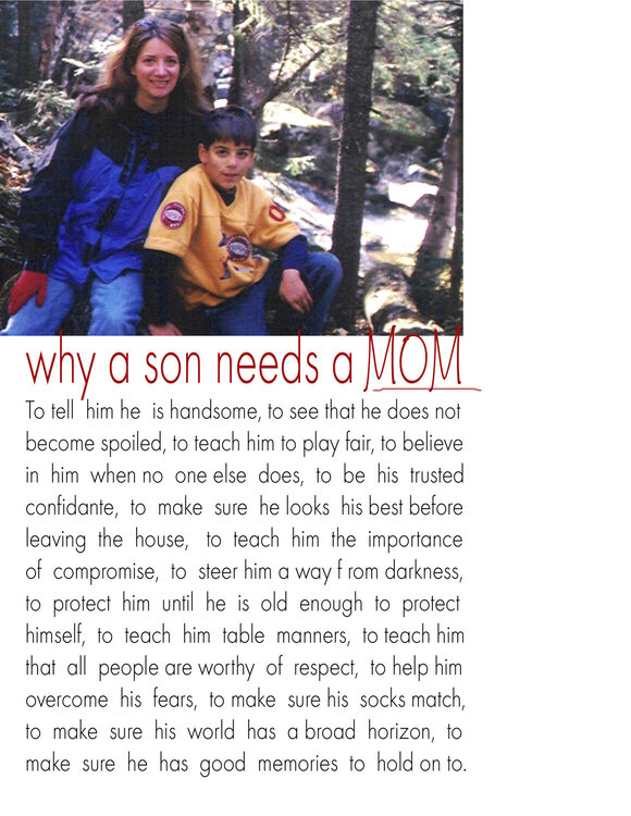 why a son needs a MOM
