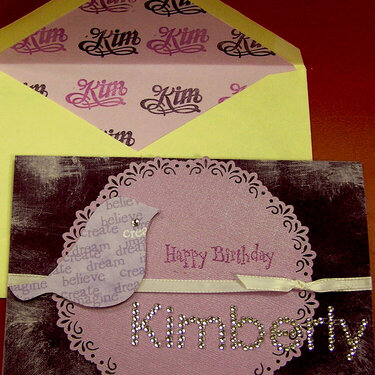 Kimberly birthday card