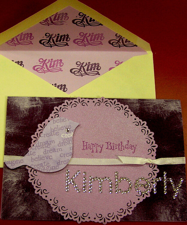 Kimberly birthday card