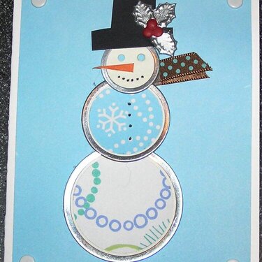 Tag Snowman card