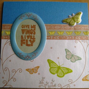 Give Me Wings Congratulations Card