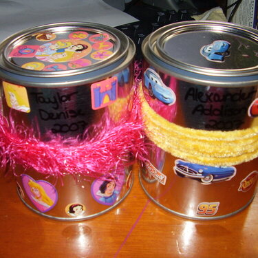 Kid&#039;s &quot;Special Treasure&quot; Containers  (They made them)