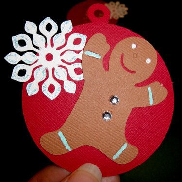 Gingerbread man tag