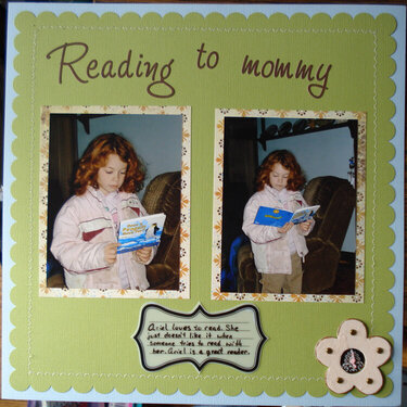 Reading to mommy