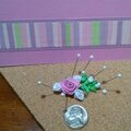 The makings of a quilled card