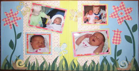 BROTHER AND SISTER 2PAGE LAYOUT  &quot;CUTE AS A BUG&quot;