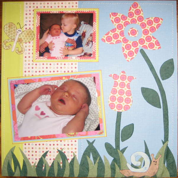 BROTHER AND SISTER 2PAGE LAYOUT RIGHT SIDE &quot;CUTE AS A BUG&quot;