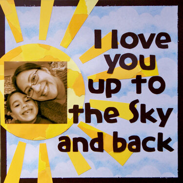 I love you up to the sky and back