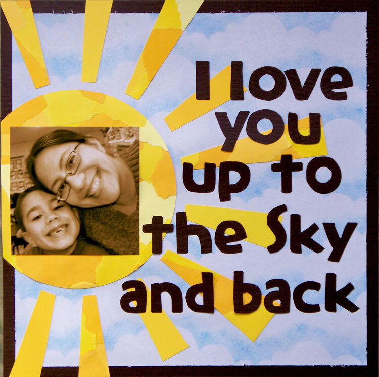I love you up to the sky and back