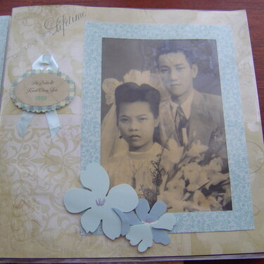 Bulat &amp; Chengjui wedding in 1950