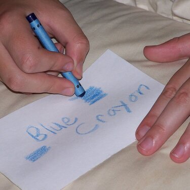 5. A Blue Crayon {6 points}