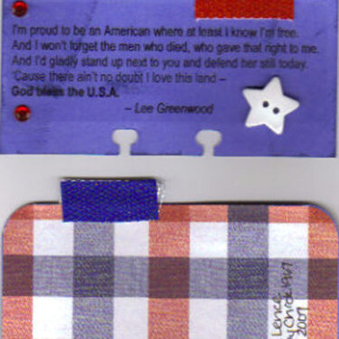 Rolodex card - patriotic quote