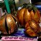 Metallic Orange Pumpkins & Acorn