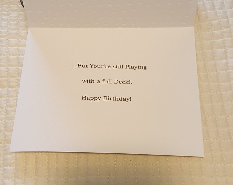 Your Shuffle May Be A Bit Slower Birthday Card