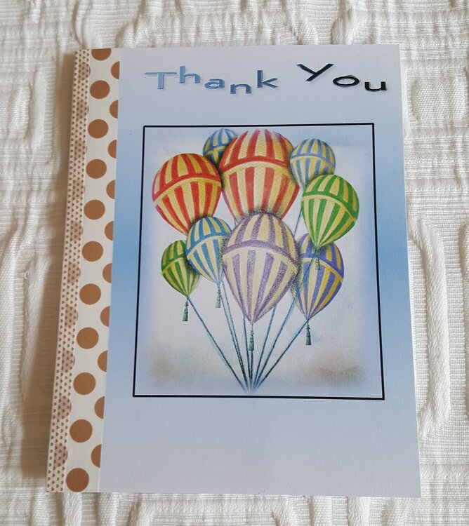 Thank You Hot Air Balloons Card