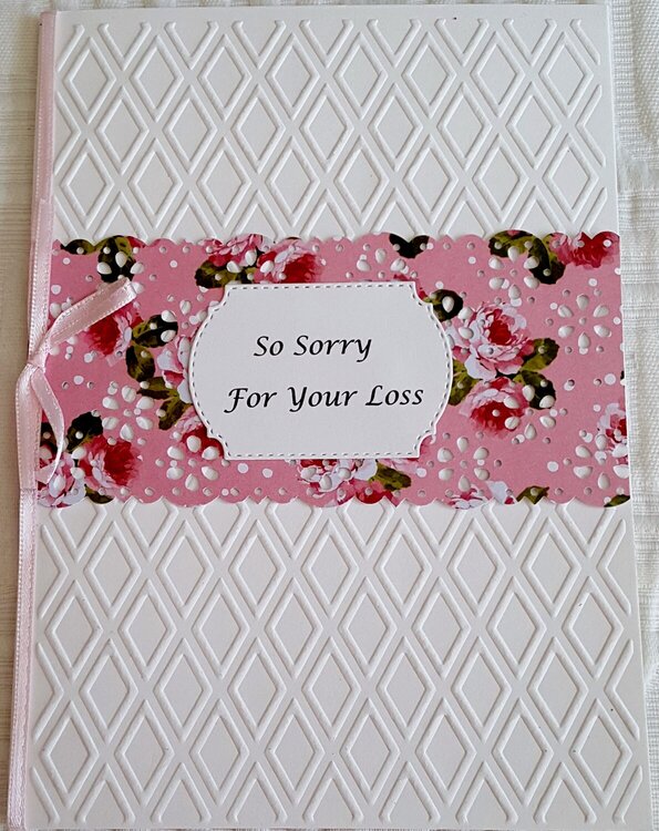 So Sorry For Your Loss Sympathy Card