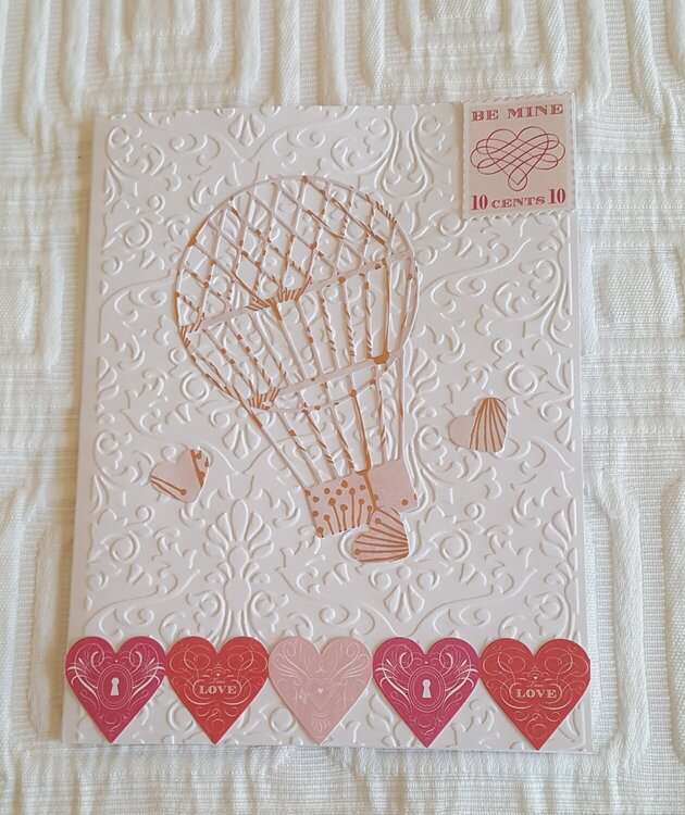 Valentine Hot Air Balloon Card