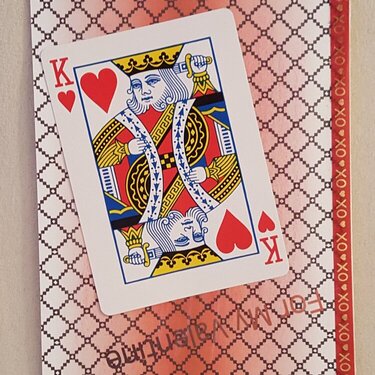 Valentine King of Hearts Card