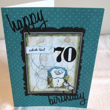Happy 70th Birthday Teal Dots