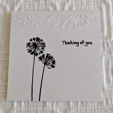 Thinking of You Dandelion Card