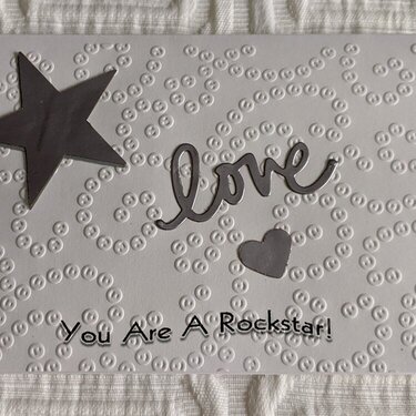 You Are A Rockstar Note Card