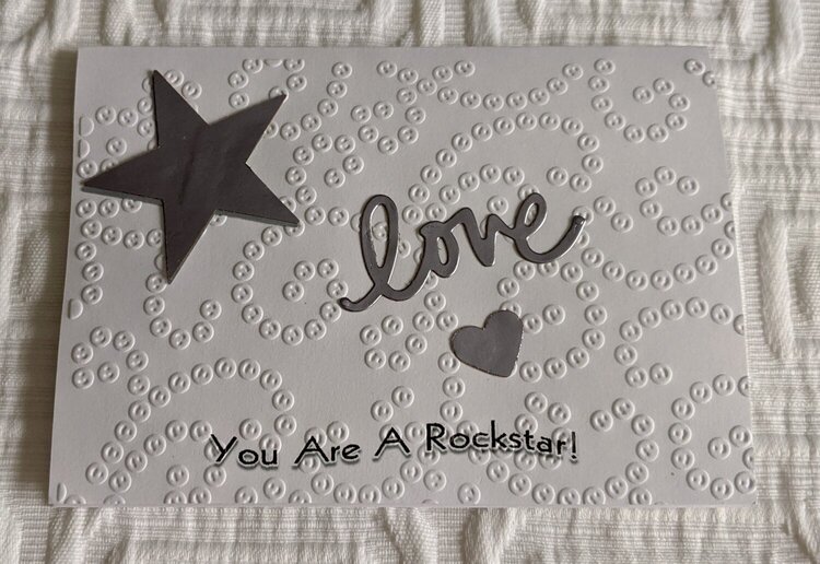 You Are A Rockstar Note Card