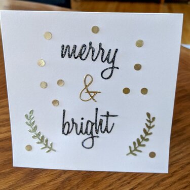 Merry &amp; Bright Christmas Card