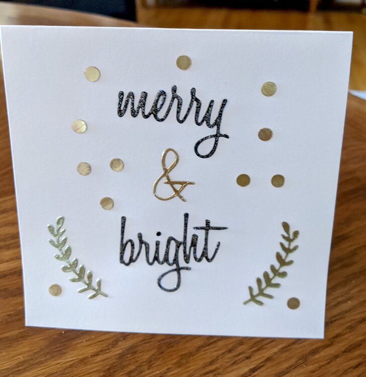 Merry &amp; Bright Christmas Card