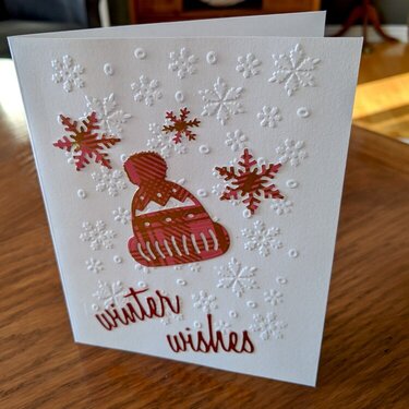 Touque Warm Winter Wishes Christmas Card