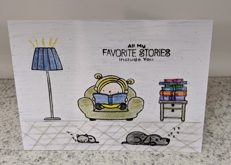 My Favorite Bookworm Back-To-School Card