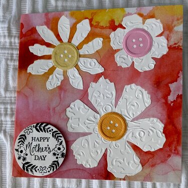 Happy Mother&#039;s Day Flowers &amp; Buttons Pink