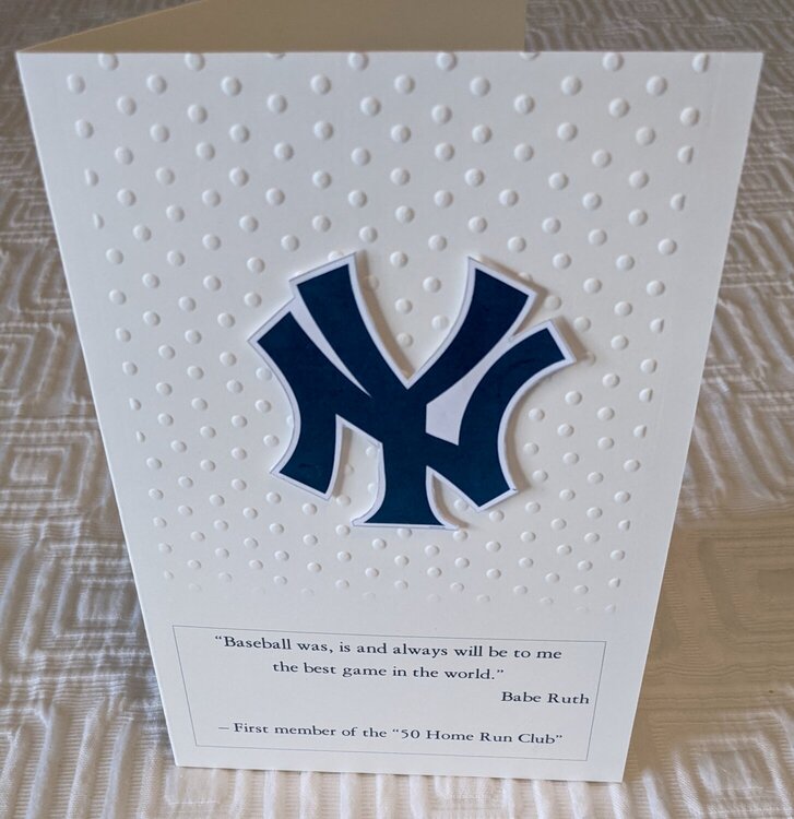 Happy Birthday New York Yankees Card